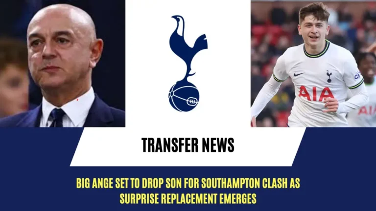 Tottenham ace set to be dropped for Southampton clash; Surprise replacement emerges