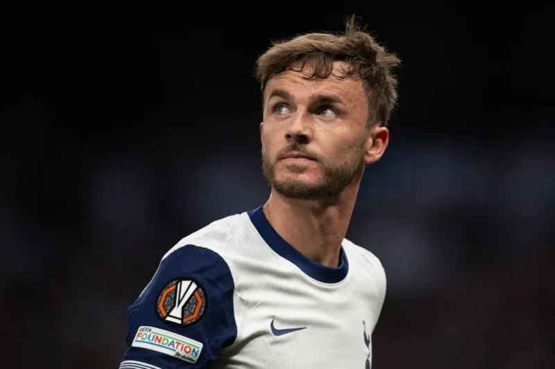 Tottenham star James Maddison’s knee looks absolutely insane after his recent ACL surgery