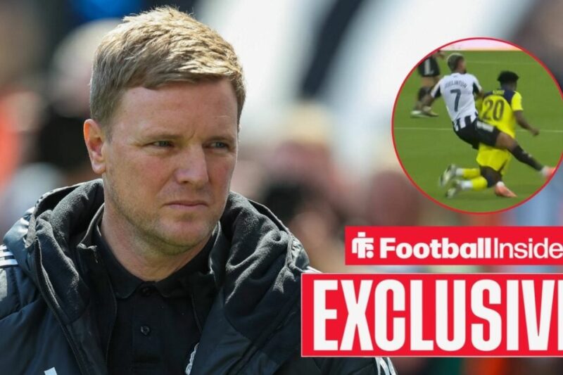 Ex-PGMOL chief stunned by Newcastle star’s ‘red-card challenge’ as Tottenham footage re-analysed