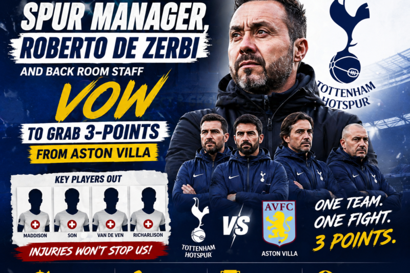 Roberto De Zerbi and Backroom Staff Confident of Victory Over Aston Villa Despite Injury Concerns