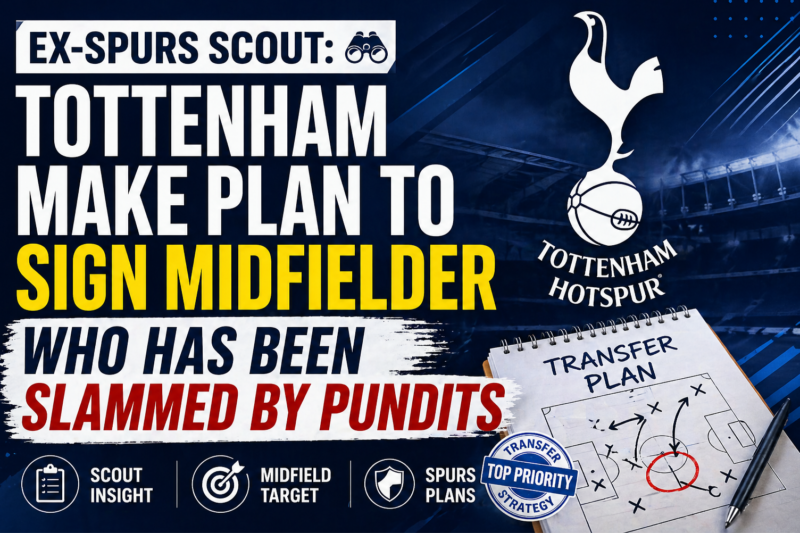 Ex-Spurs Scout: Tottenham make plan to sign midfielder who has been slammed by pundits